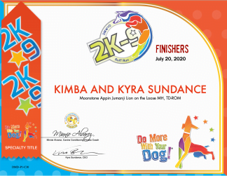 2K-9 Certificate & Ribbon