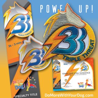 Triple Threat Hardcopy Certificate, Ribbon, Sticker, Patch