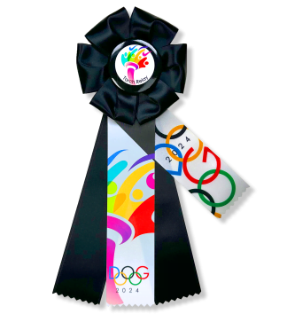 Dog-lympics Torch Relay Rosette (Pentathlon Series)