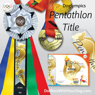 Dog-lympics Pentathlon title