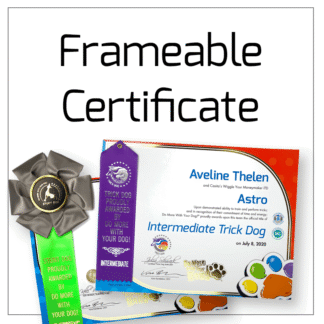 Certificate: Hardcopy (and flat ribbon when applicable)