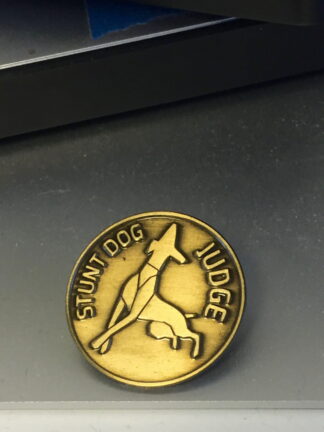 Stunt Dog Judge Lapel Pin