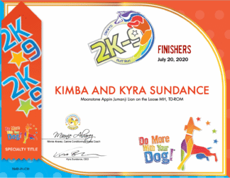 2K-9 Certificate & Ribbon