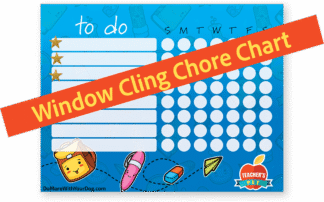 Teacher's Pet Chore Chart Cling (Free with a hardcopy cert)