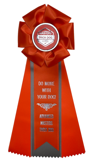 Advanced Masters Trick Dog (ATD-M) Rosette