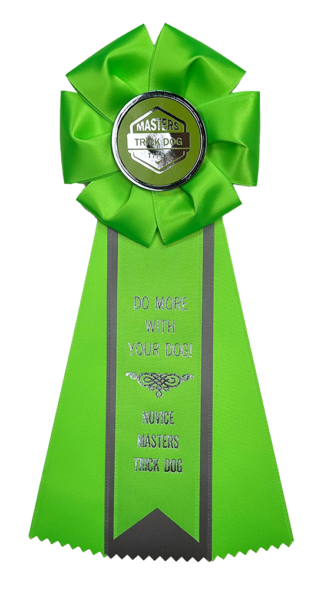 Novice Masters Trick Dog (NTD-M) Rosette