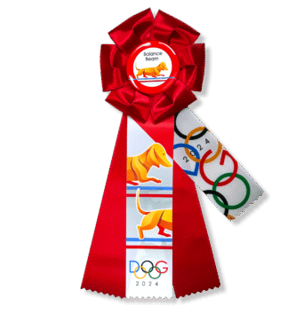 Dog-lympics Balance Beam Rosette (Pentathlon Series)