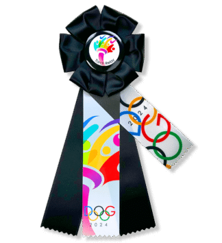 Dog-lympics Torch Relay Rosette (Pentathlon Series)