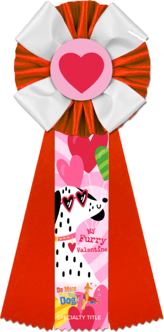 My Furry Valentine Rosette